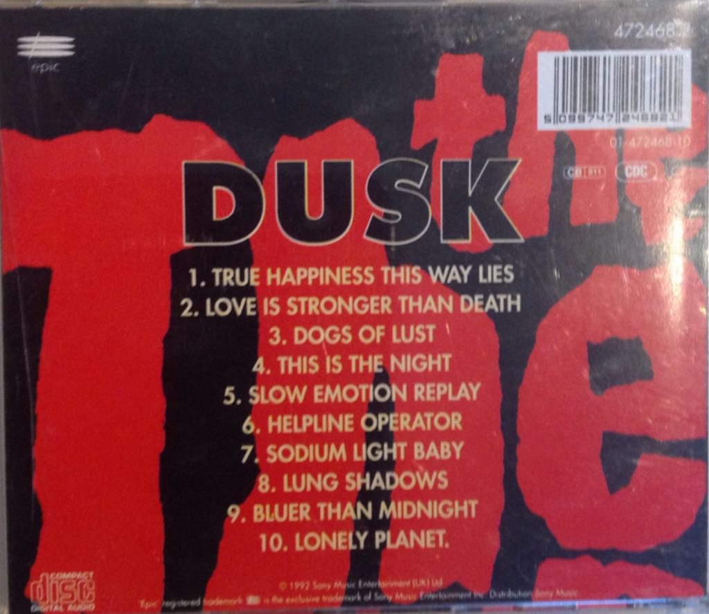 Dusk - The The (CD) music collectible [Barcode 5099747246821] - Main Image 2