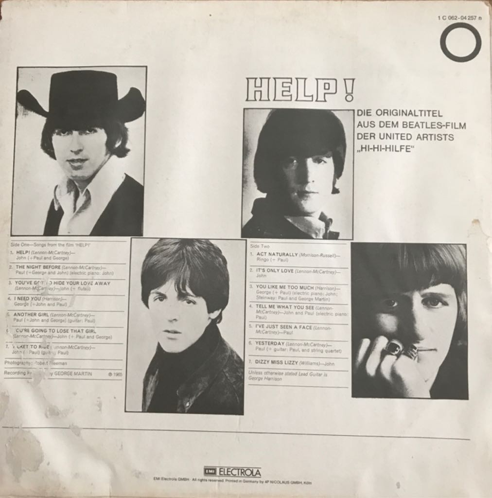Help - Beatles , The (12”) music collectible - Main Image 2