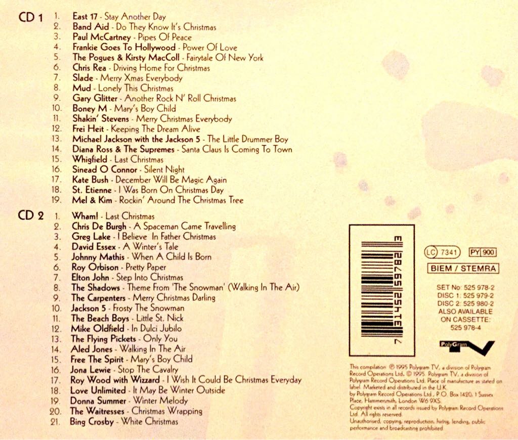 The No 1 Christmas Album - Various (CD) music collectible [Barcode 731452597823] - Main Image 2