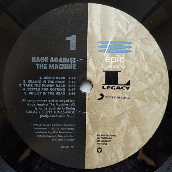 Rage Against The Machine - Rage Against The Machine (12”) music collectible - Main Image 3