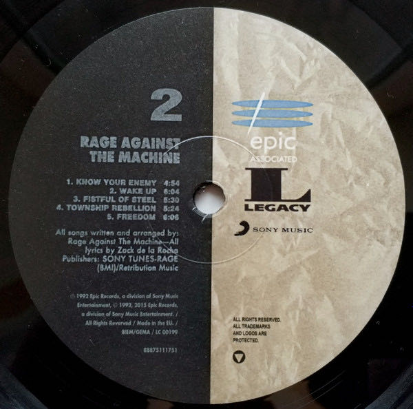Rage Against The Machine - Rage Against The Machine (12”) music collectible - Main Image 4