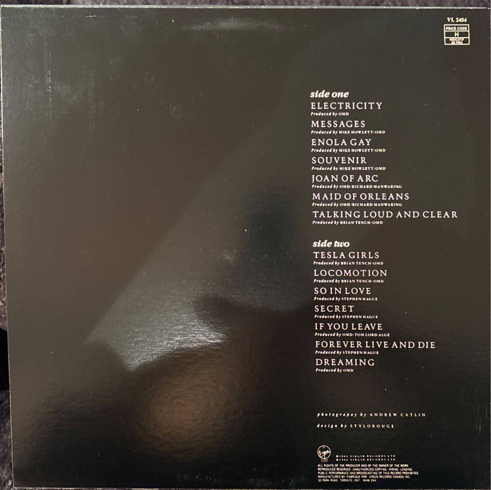 The Best Of Omd - Orchestral Manoeuvres In The Dark (12”) music collectible [Barcode 6009509306525] - Main Image 2