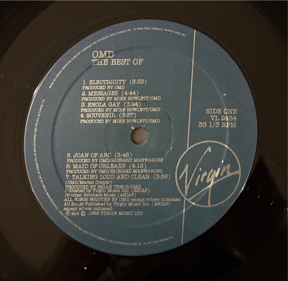 The Best Of Omd - Orchestral Manoeuvres In The Dark (12”) music collectible [Barcode 6009509306525] - Main Image 3