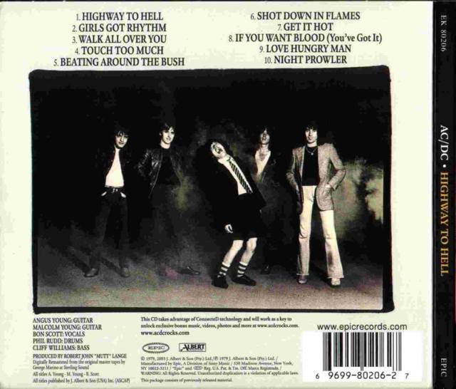 Highway to Hell - AC/DC (CD - 41) music collectible [Barcode 886973681725] - Main Image 2