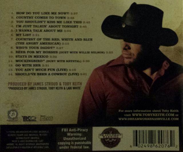 Greatest Hits 2 - Toby Keith - Toby Keith (CD - 51) music collectible [Barcode 602492680762] - Main Image 2