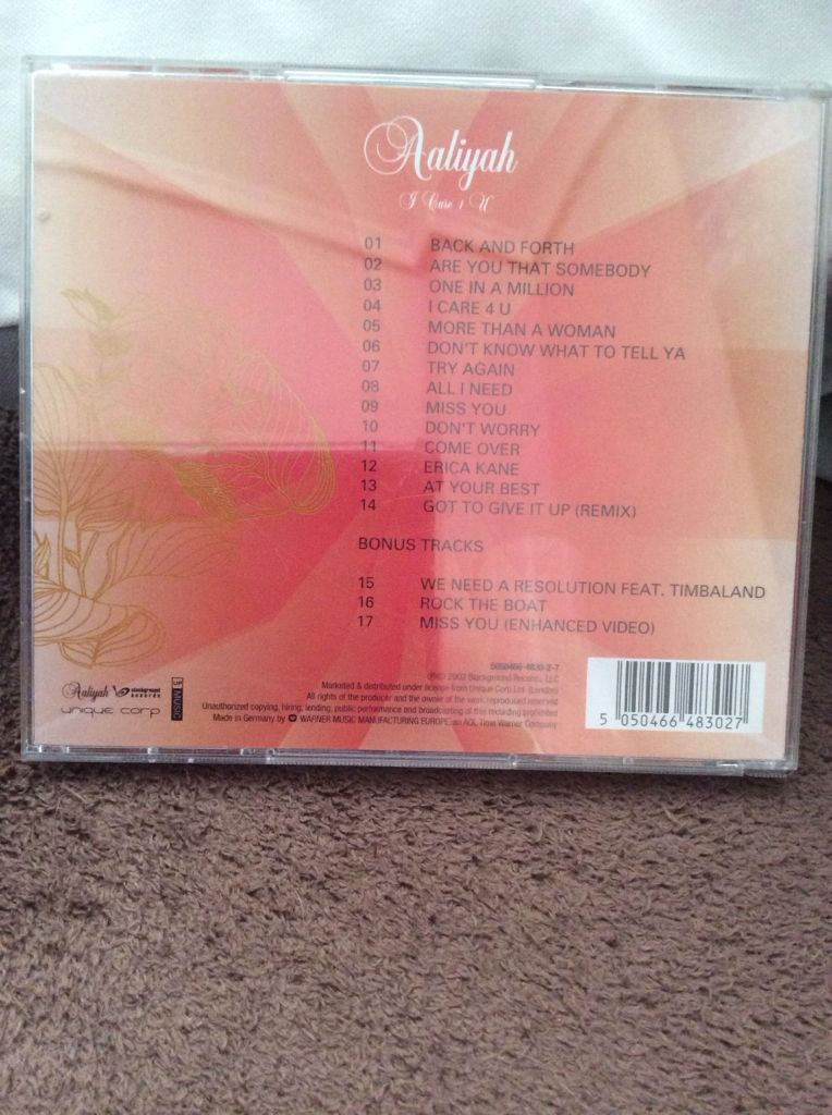 I Care 4 U - Aaliyah (CD) music collectible [Barcode 5050466483027] - Main Image 2