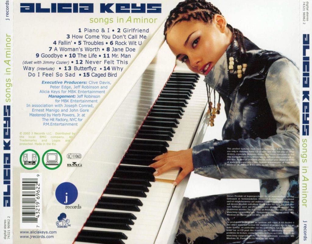 Songs In A Minor - Alicia Keys (DVD-A) music collectible [Barcode 808132000291] - Main Image 2