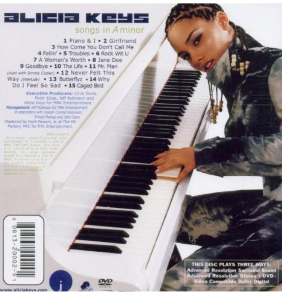 Songs In A Minor - Keys, Alicia (12”) music collectible [Barcode 8713748982287] - Main Image 2