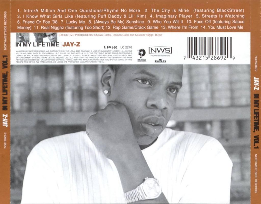In My Lifetime, Vol. 1 - Jay-Z (CD - 58) music collectible [Barcode 743215586722] - Main Image 2