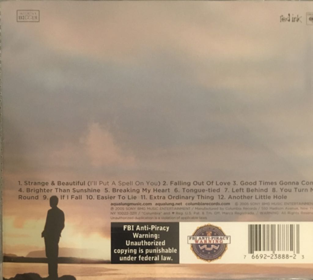 Strange And Beautiful - Aqualung (CD - 4821) music collectible [Barcode 766922388823] - Main Image 2