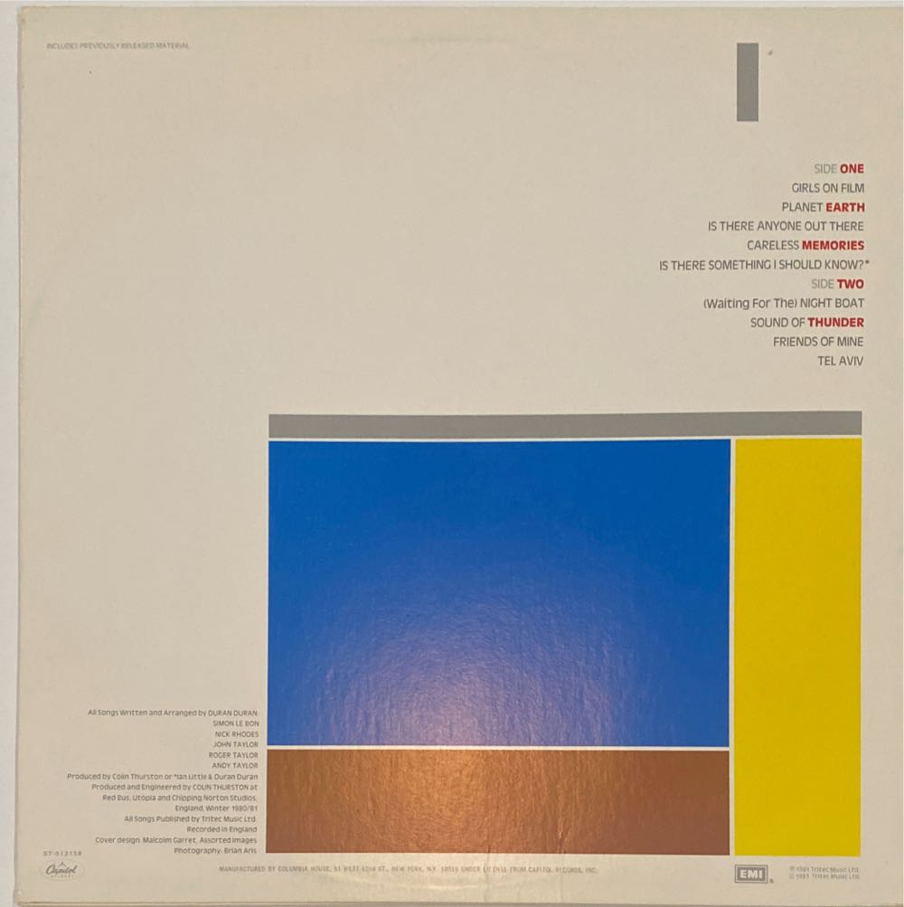 Duran Duran - Duran Duran (12”) music collectible - Main Image 2