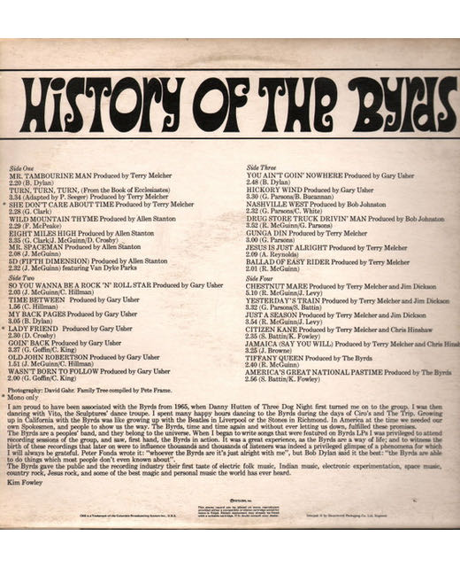Byrds, Preflyte - Byrds, The  ‎ (12” - 40:23) music collectible - Main Image 3