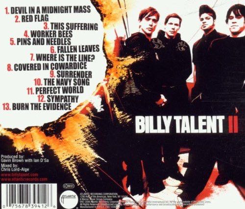 Billy Talent II - Billy Talent (CD - 47) music collectible [Barcode 075678394157] - Main Image 2