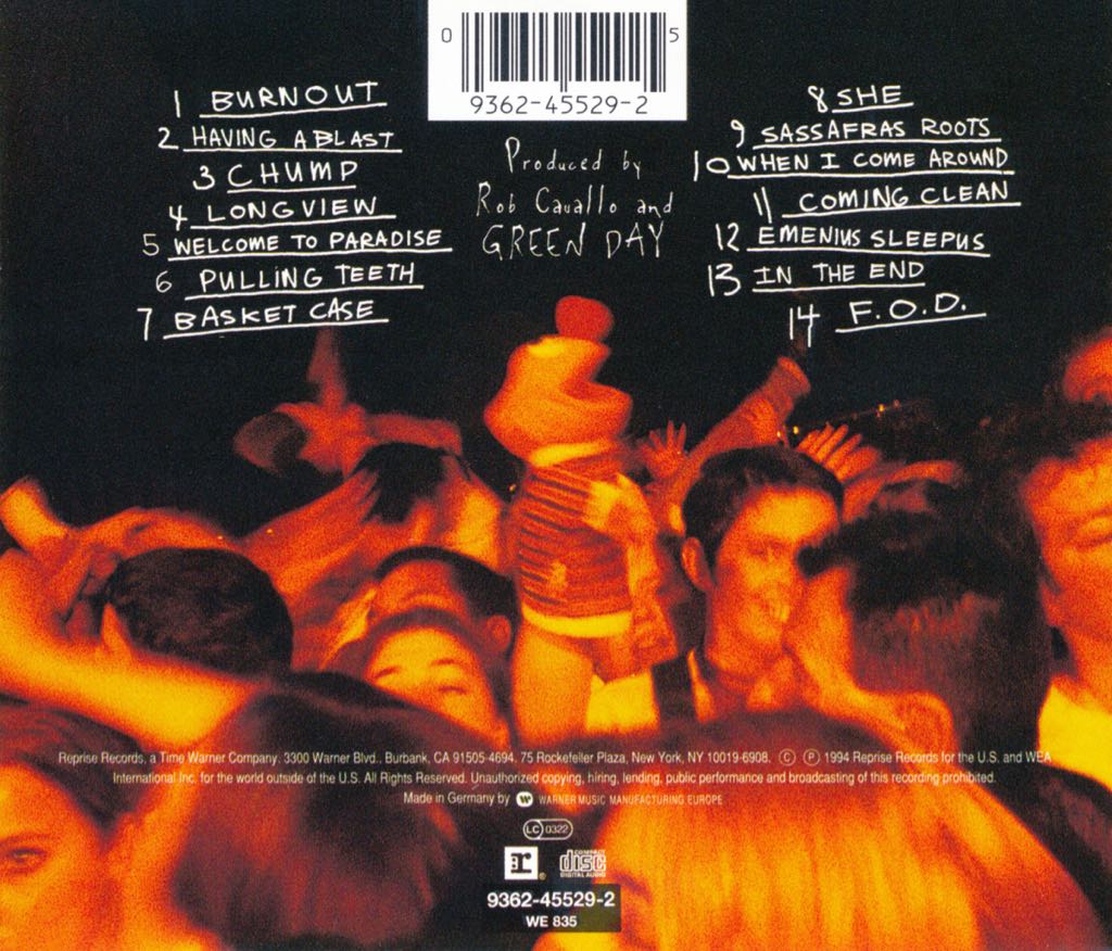 Dookie - Green Day (12” - 38) music collectible [Barcode 093624581314] - Main Image 2