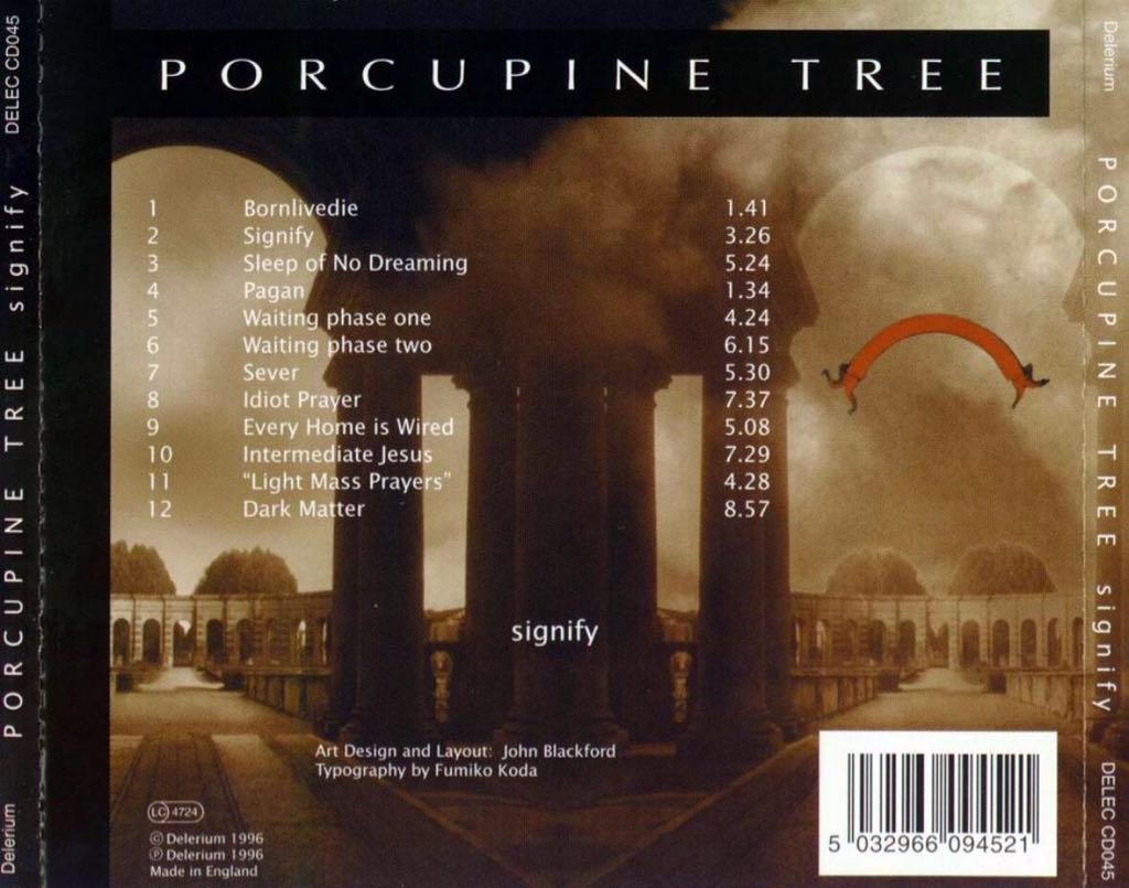 Signify - Porcupine Tree (Cassette - 70) music collectible [Barcode 5032966094521] - Main Image 2