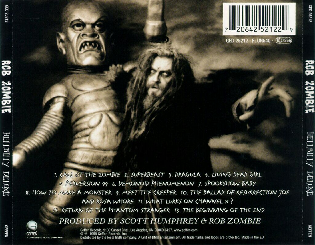 Hellbilly Deluxe - Rob Zombie (CD - 39) music collectible [Barcode 777495299256] - Main Image 2