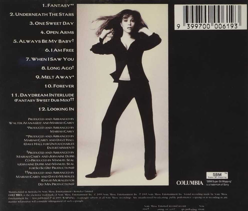 Mariah Carey: Daydream - Mariah Carey (CD) music collectible [Barcode 886978828620] - Main Image 3