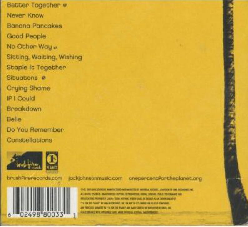 In Between Dreams - Jack Johnson (12”) music collectible [Barcode 602498800348] - Main Image 2