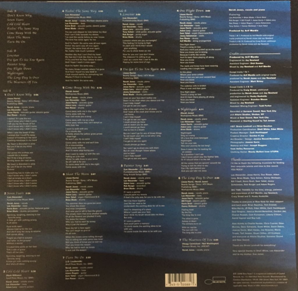 Come Away With Me - Norah Jones (12”) music collectible - Main Image 2