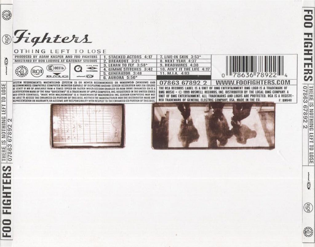 There Is Nothing Left To Lose - Foo Fighters (CD - 46) music collectible [Barcode 743217169923] - Main Image 2