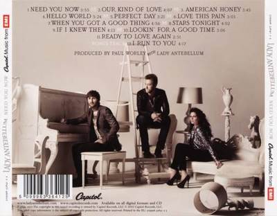 Need You Now - Lady A (CD - 45) music collectible [Barcode 5099969770227] - Main Image 2