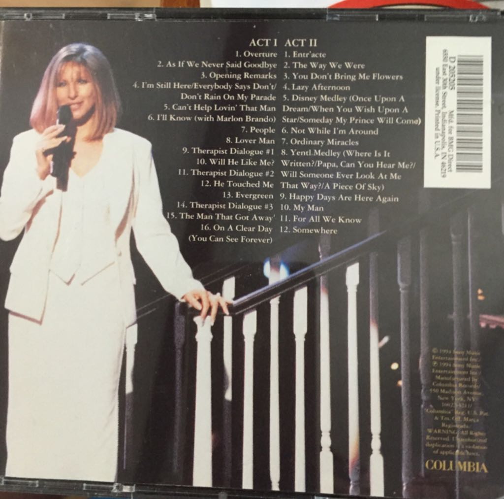 Barbra The Concert - Streisand, Barbra (CD) music collectible - Main Image 2
