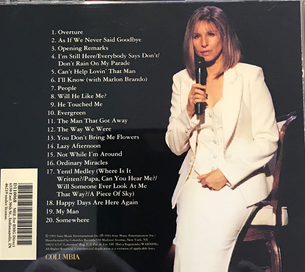 Barbra The Concert - Barbra Streisand (CD) music collectible - Main Image 2