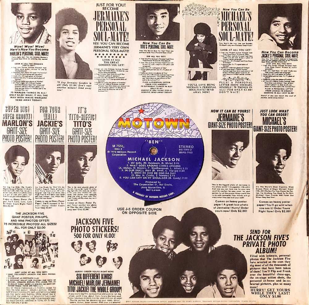Ben - Michael Jackson (12”) music collectible - Main Image 4