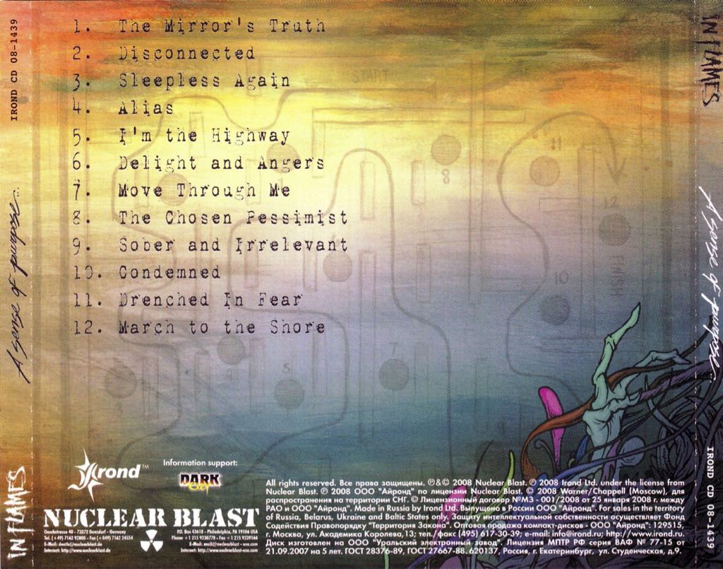 A Sense Of Purpose - In Flames (CD) music collectible [Barcode 099923449829] - Main Image 2