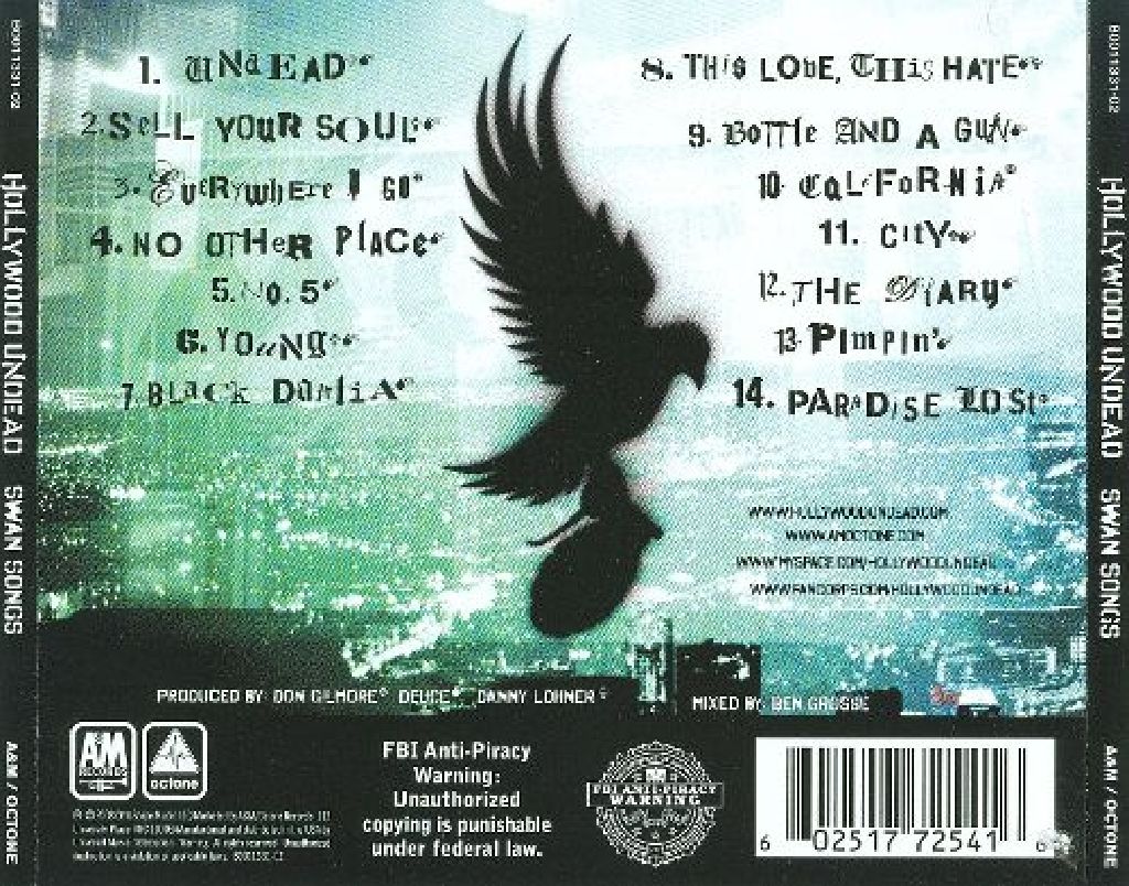 Swan Songs - Hollywood Undead (FLAC) music collectible - Main Image 2