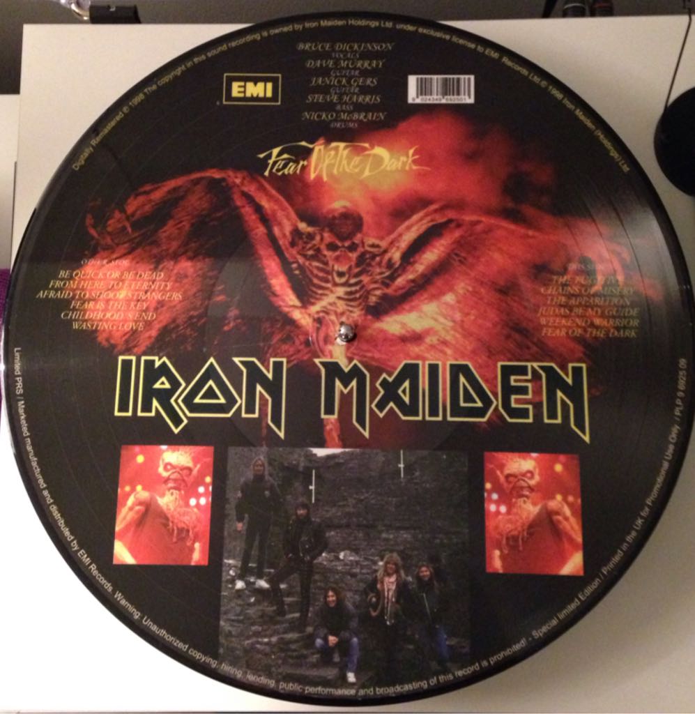 Fear Of The Dark - Iron Maiden (12”) music collectible - Main Image 2
