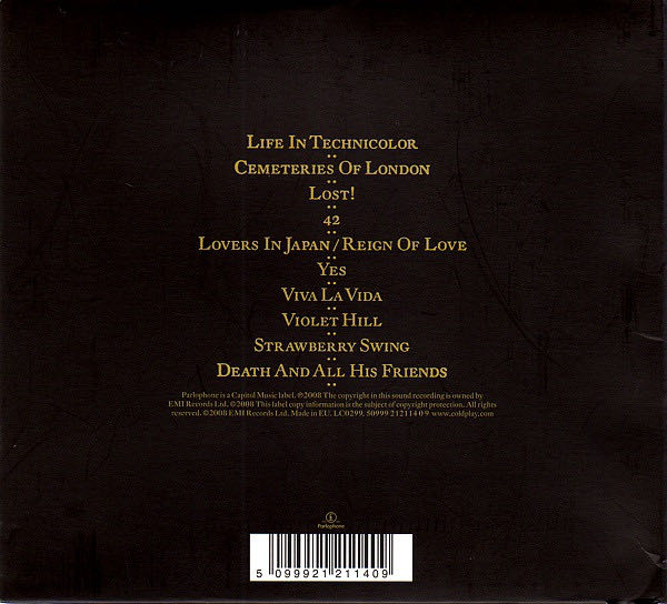 Viva La Vida Or Death And All His Friends - Coldplay (CD - 46) music collectible [Barcode 5099921211409] - Main Image 3