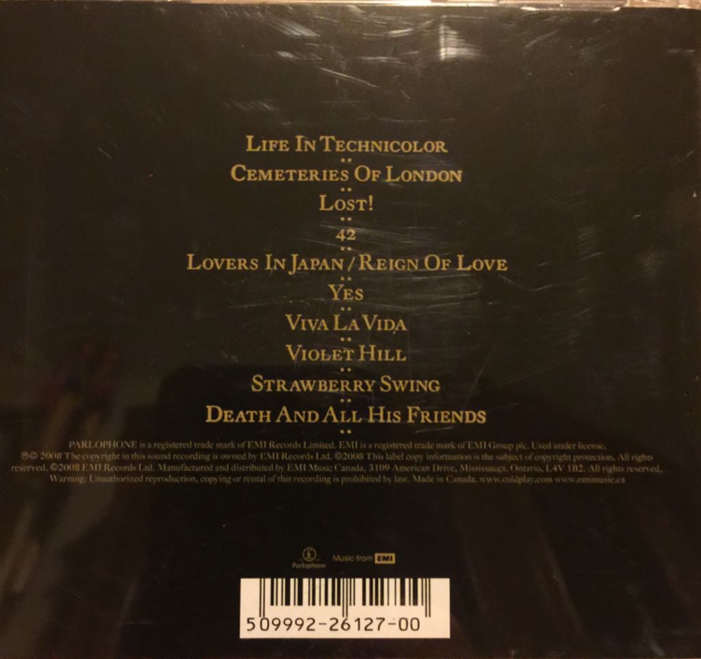 Viva La Vida - Coldplay (CD) music collectible [Barcode 5099922612700] - Main Image 2