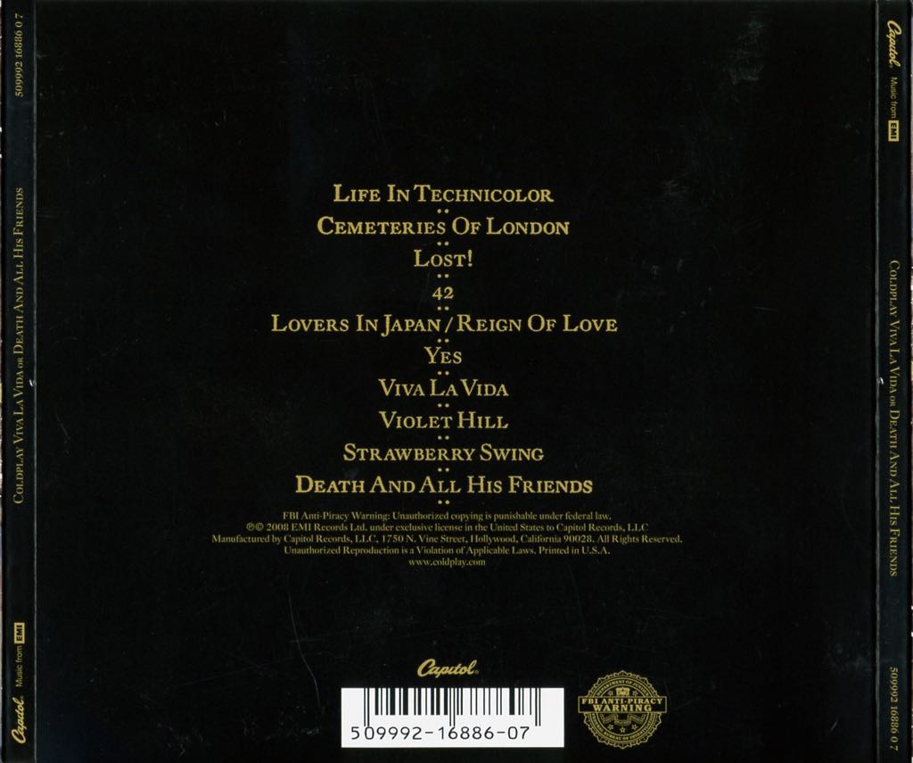 Viva La Vida - Coldplay (12” - 44) music collectible [Barcode 603497914371] - Main Image 2