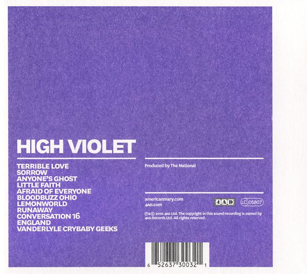 High Violet - National, The (CD) music collectible - Main Image 2