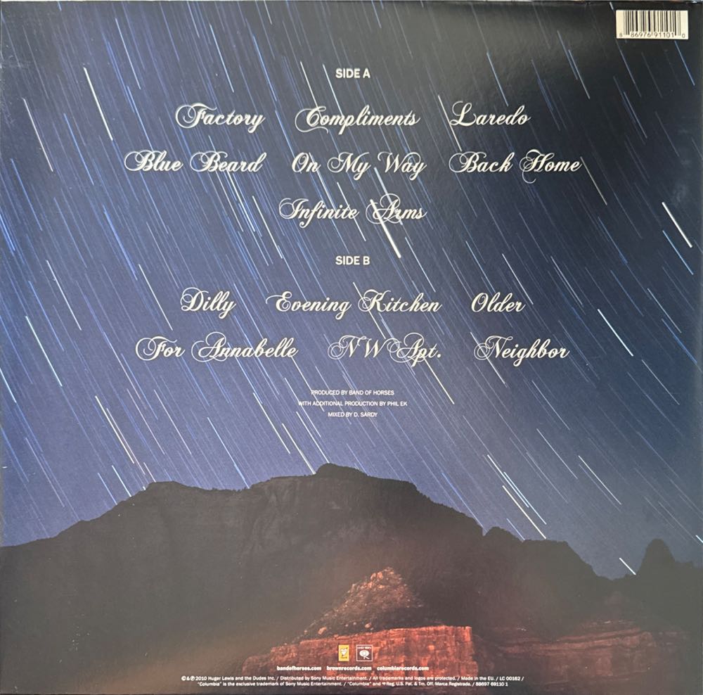 Infinite Arms - Band of Horses (12”) music collectible [Barcode 886976911010] - Main Image 2