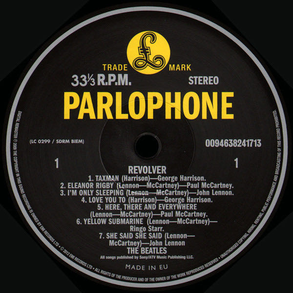 Revolver - The Beatles (12” - 3440) music collectible [Barcode 0094638241713] - Main Image 3