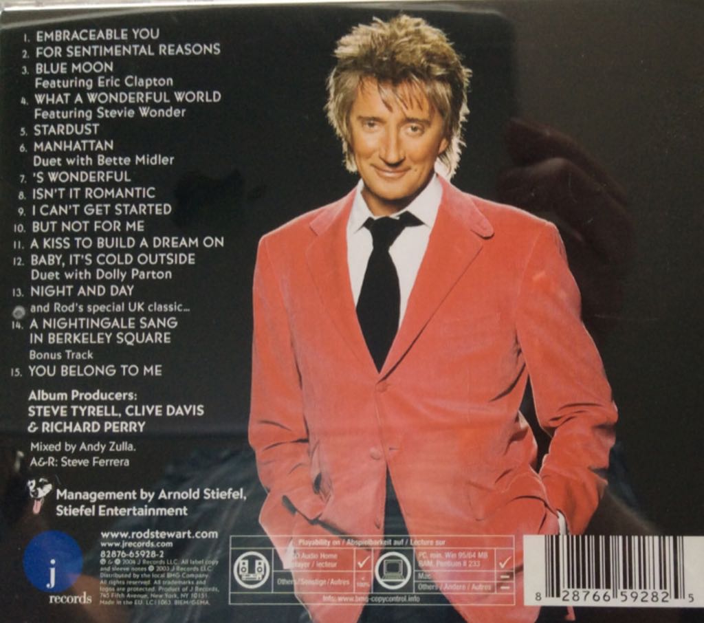 The Great American Songbook Vol III - Rod Stewart (CD) music collectible [Barcode 828766592825] - Main Image 2