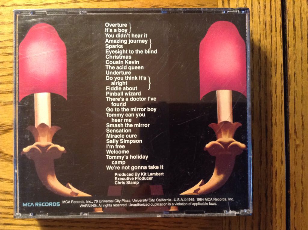 Tommy (Mobile Fidelity) - Who, The (CD - 76) music collectible [Barcode 008811141721] - Main Image 2