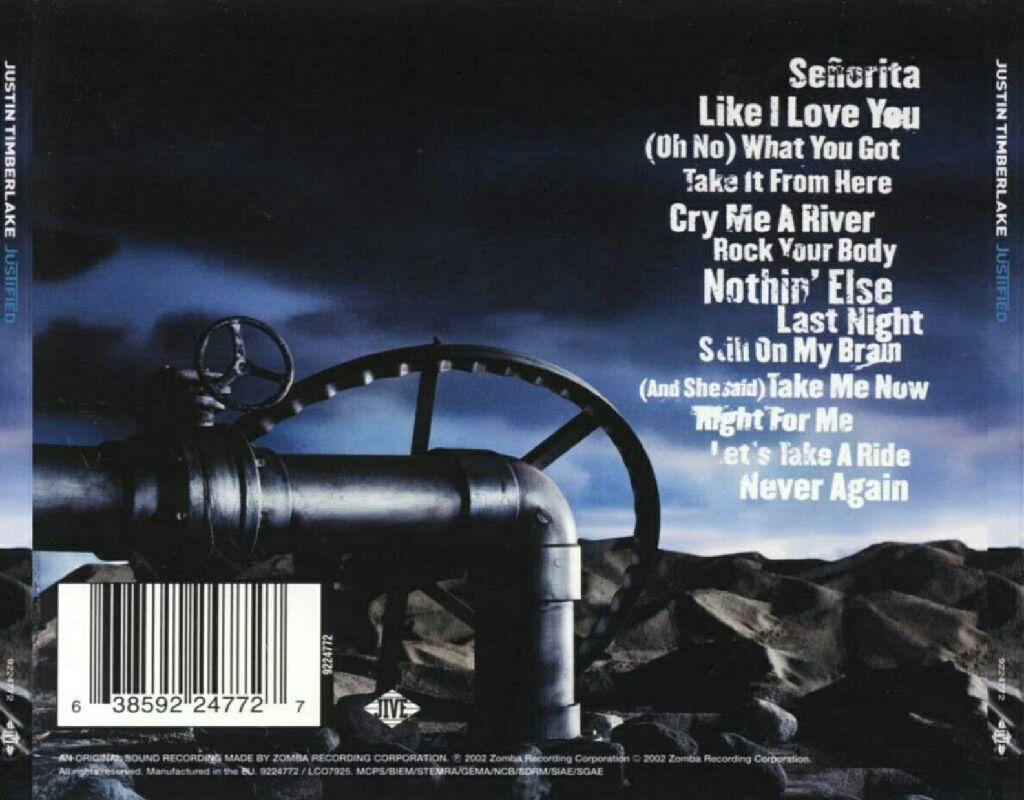 Justified - Justin Timberlake (CD - 6315) music collectible [Barcode 828765364324] - Main Image 2
