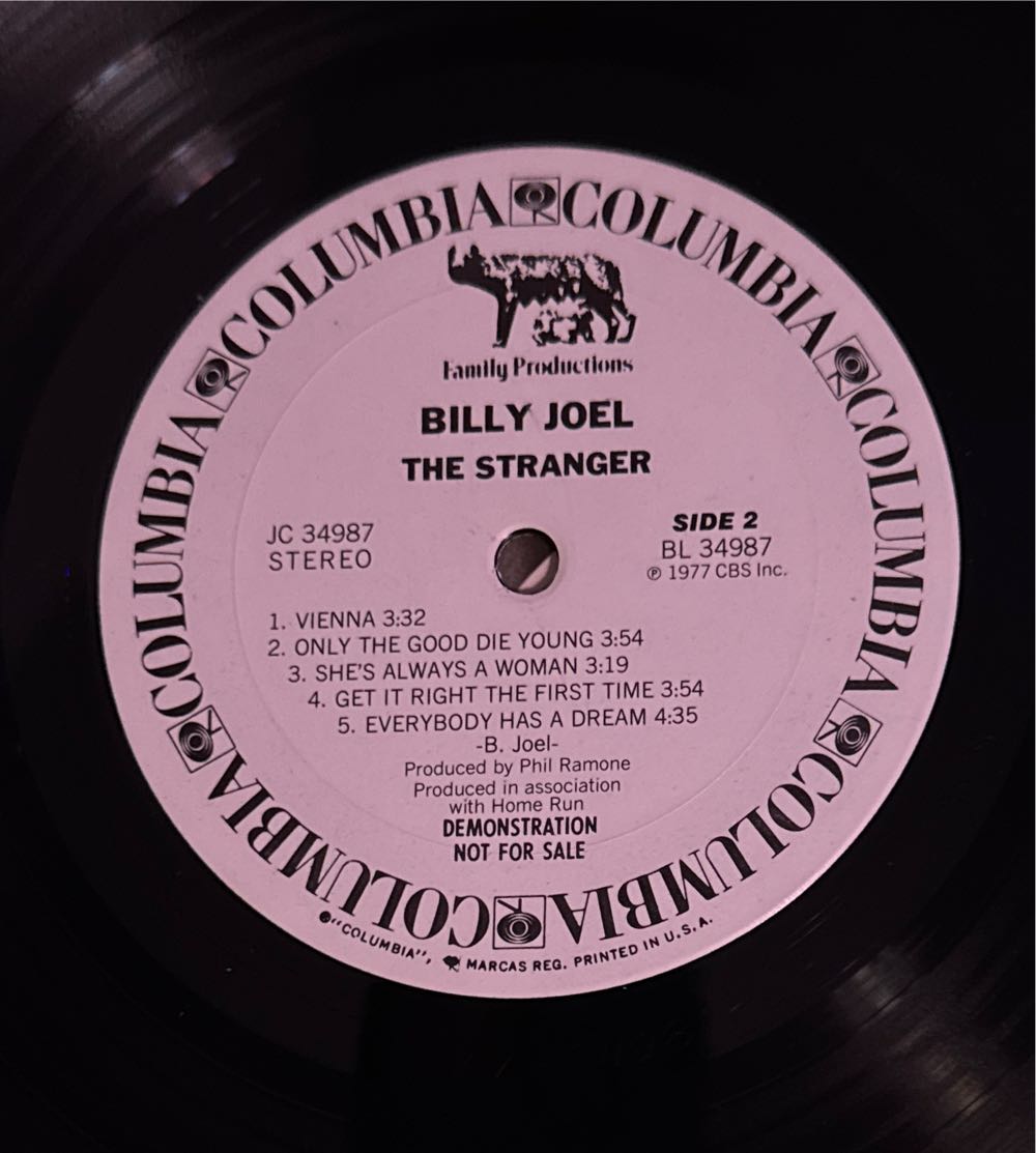 The Stranger - Billy Joel (12” - 42) music collectible - Main Image 4