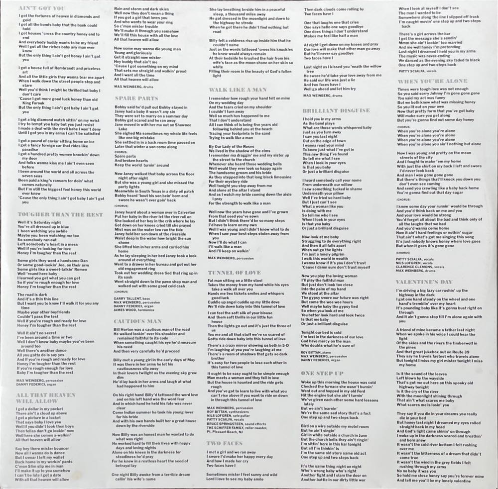 Tunnel Of Love - Springsteen, Bruce (12”) music collectible [Barcode 5099746027018] - Main Image 4