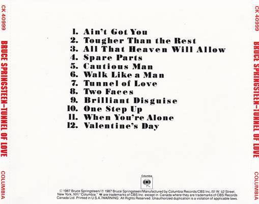 Tunnel Of Love - Bruce Springsteen (CD) music collectible - Main Image 2