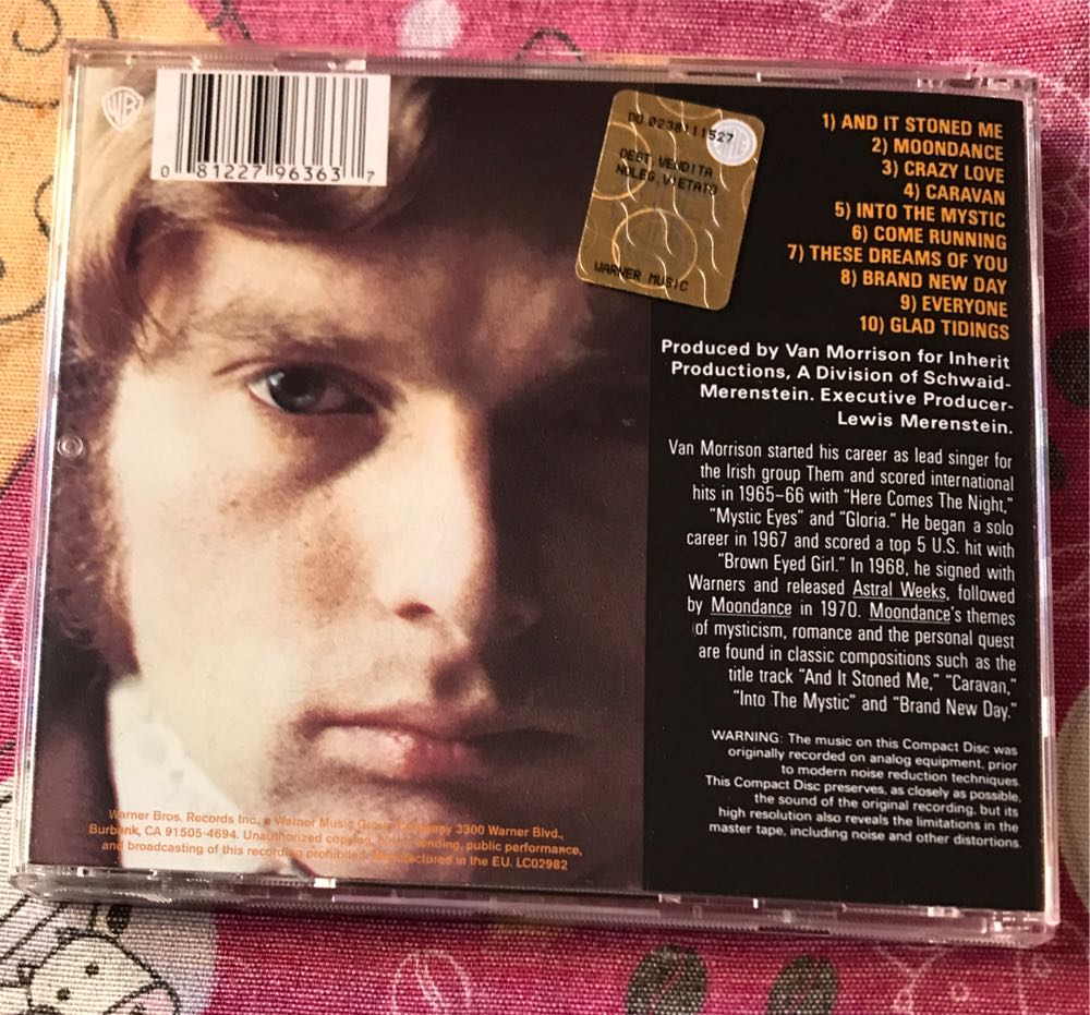 Moondance - Morrison, Van (CD - 39) music collectible [Barcode 081227963637] - Main Image 3