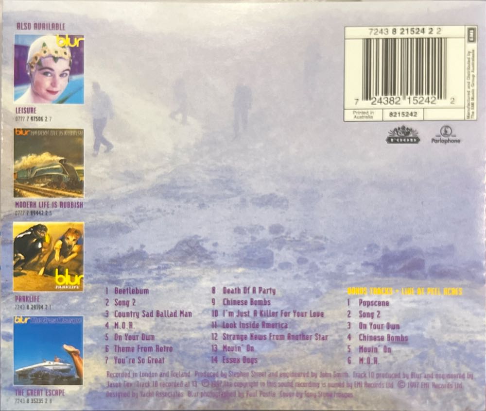 Blur - Blur (CD) music collectible [Barcode 724382152422] - Main Image 4