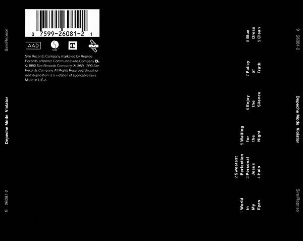 Violator - Depeche Mode (CD - 47) music collectible [Barcode 075992608121] - Main Image 4