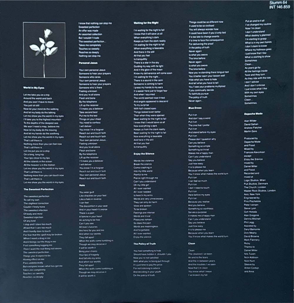 Violator - Depeche Mode (12”) music collectible [Barcode 4006751468591] - Main Image 4