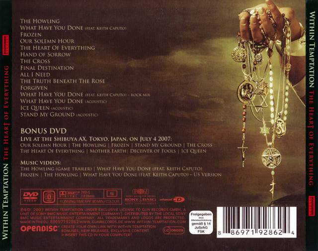 The Heart Of Everything - Within Temptation (CD/DVD) music collectible [Barcode 886971928624] - Main Image 2