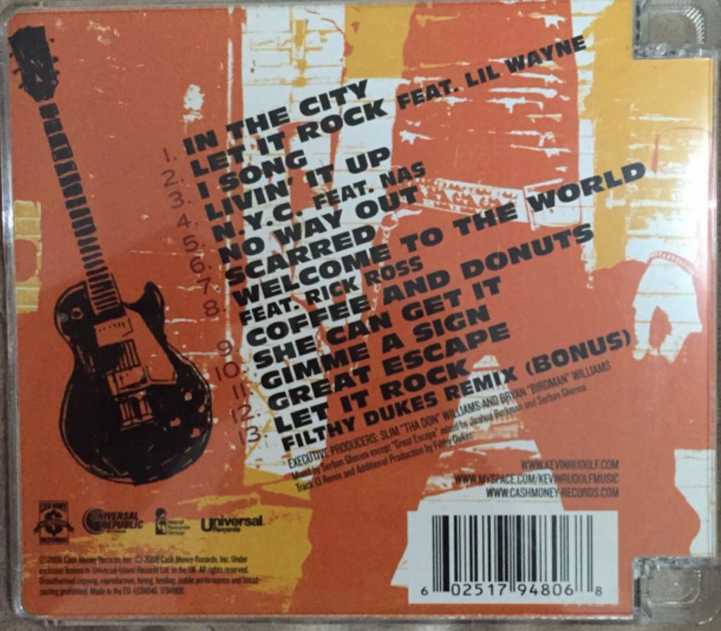 In the City - Kevin Rudolf (CD) music collectible [Barcode 602517948068] - Main Image 2