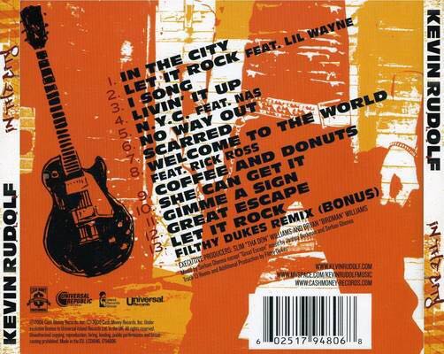 In the City - Kevin Rudolf (CD - 43) music collectible - Main Image 2